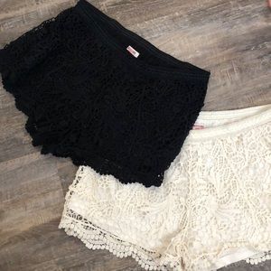 Crochet shorts